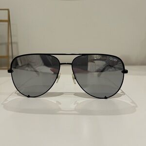 Quay Australia Black Aviator Sunglasses